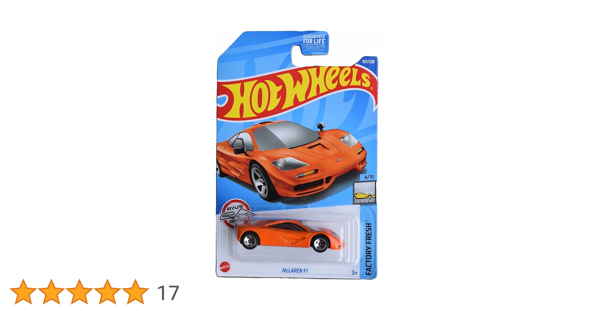 バ*ガ様 HotWheels McLaren F1 Limited Editio Hot Wheels Racing Car McLaren Limited Edition – The Original